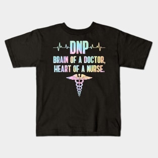 DNP Doctor of Nursing Practice Brain RN Nurse DA1 Tie Dye T-Shirt Kids T-Shirt